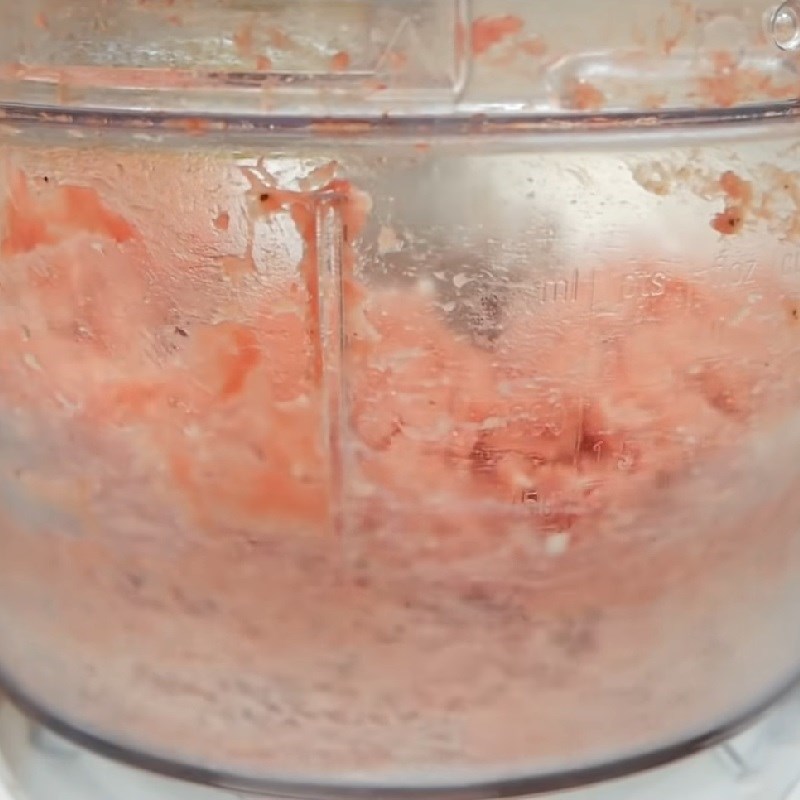 Bước 2 Xay lần 2 Giò sống