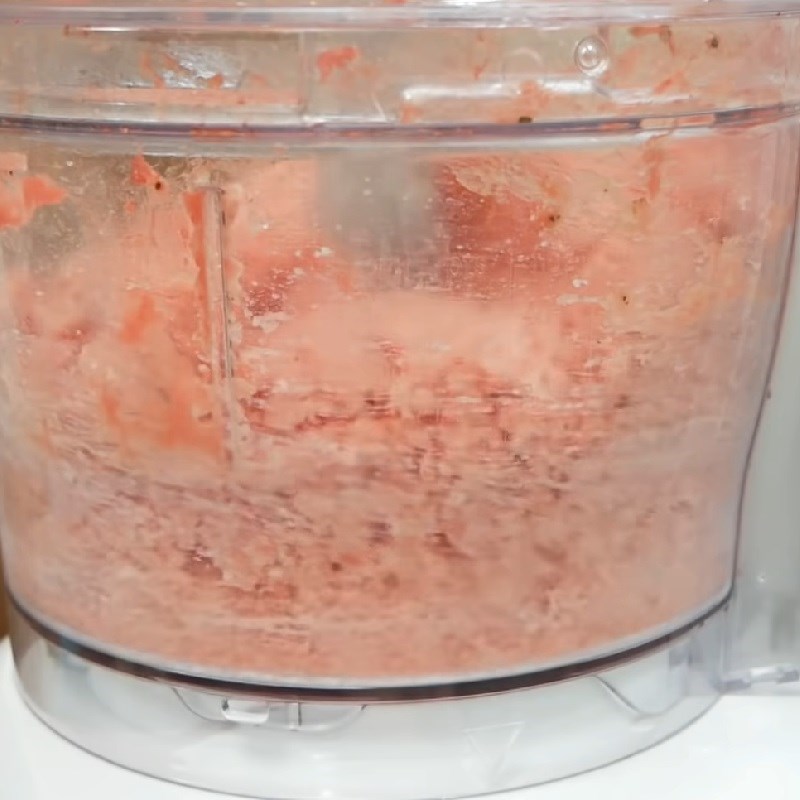 Bước 1 Xay thịt lần 1 Giò sống