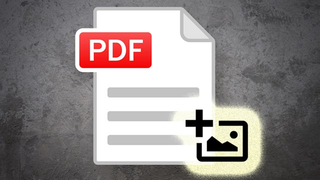 Làm cách nào để chèn ảnh vào tập tin PDF đã tồn tại? 
