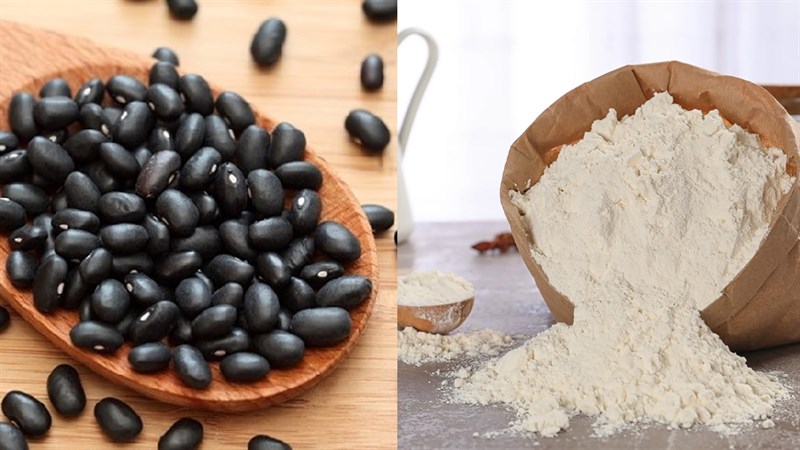 Nguyên liệu món ăn bánh bao nhân đậu đen