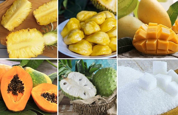 Các nguyên liệu món ăn 3 giải pháp làm cho trà hoa quả thập cẩm