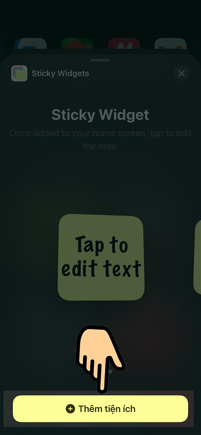 Cách tạo widget ghi chú tại Homescreen iOS 14 với Sticky Widgets
