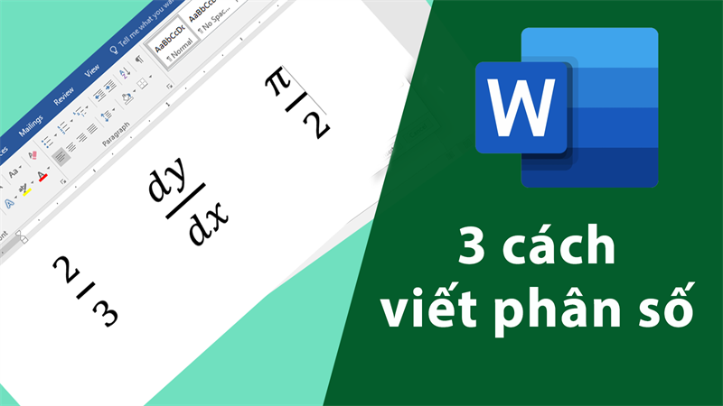 Viết phân số trên Word
