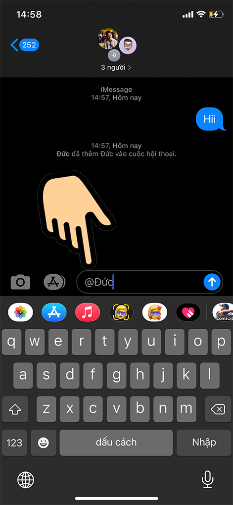 Hướng dẫn trả lời reply tin nhắn cụ thể, tag tên người khác trong chat nhóm