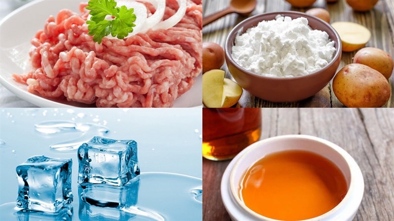 Nguyên liệu món ăn giò sống
