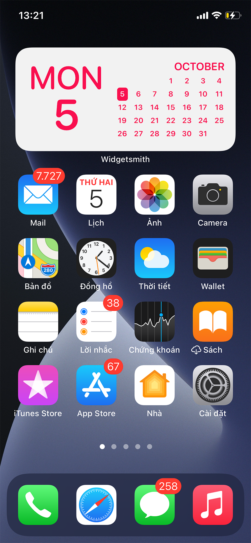 Cách tự tạo widget màn hình chính iOS 14 với Widgetsmith