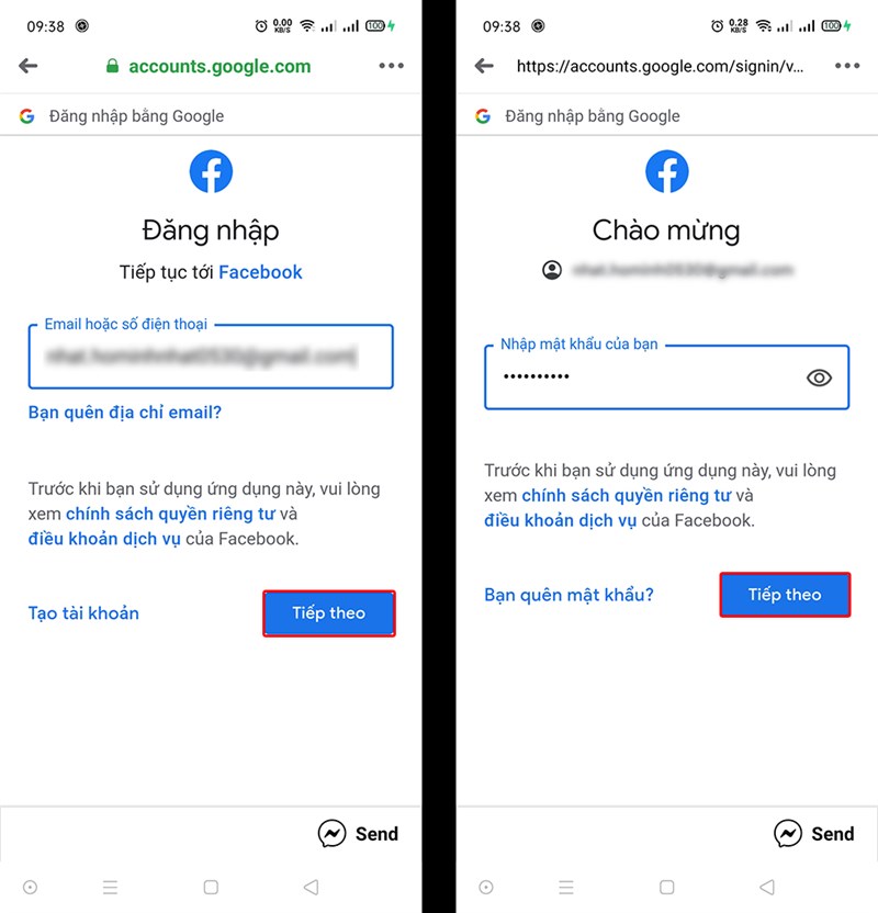 Đăng nhập tài khoản Google của bạn