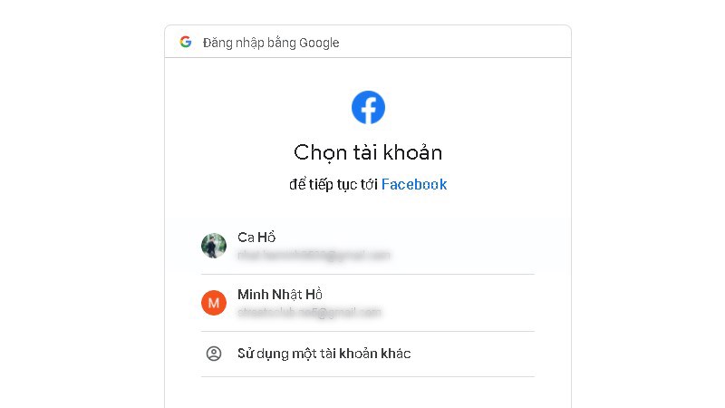 Chọn tài khoản Google mà bạn muốn sao lưu