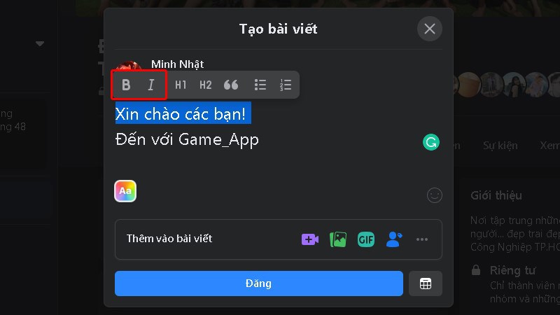 Viết chữ kiểu Facebook trên nền tảng phiên bản mới nhất giờ đây đơn giản hơn bao giờ hết. Với nhiều lựa chọn cùng giao diện thân thiện, giúp bạn tạo nên những bài viết ấn tượng nhất.