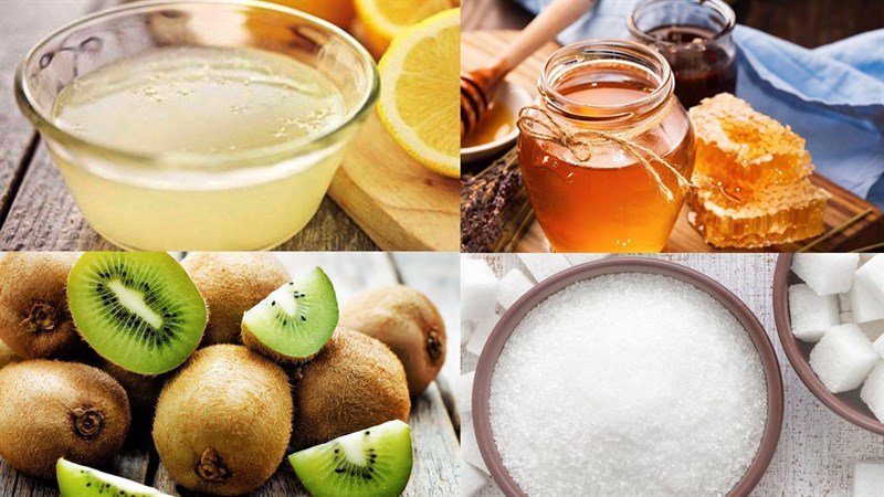 Nguyên liệu món ăn kẹo dẻo kiwi và kẹo cuộn kiwi