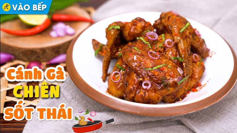 cánh gà chiên sốt Thái