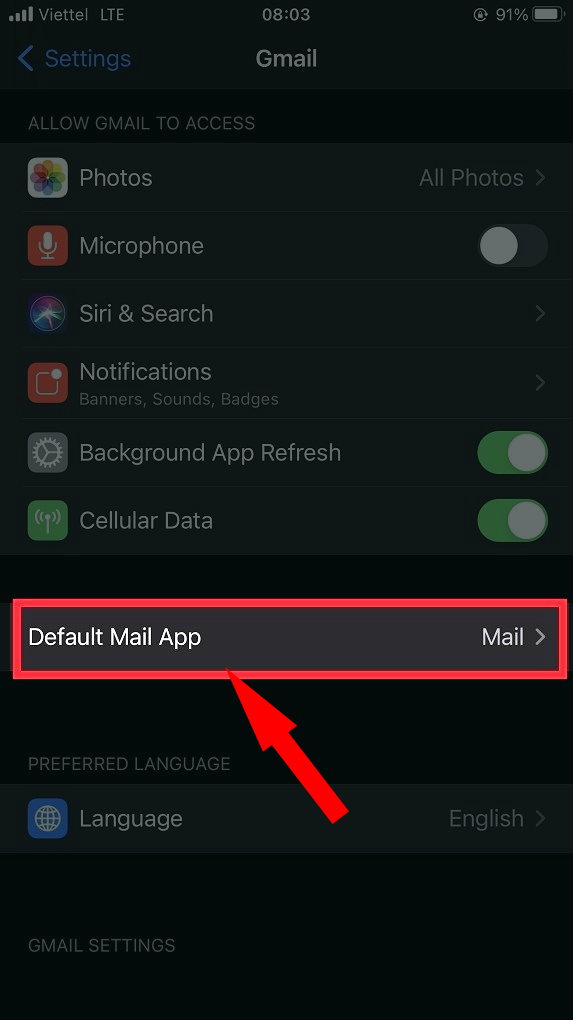C&aacute;ch d&ugrave;ng Gmail l&agrave;m ứng dụng email mặc định tr&ecirc;n iOS 14