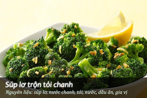 S&uacute;p lơ trộn tỏi chanh