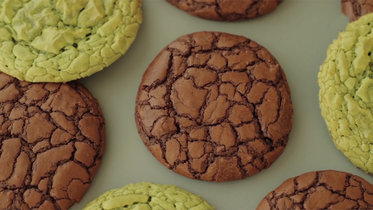 brownie cookie socola và brownie cookie matcha