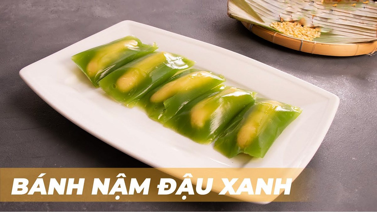 bánh nậm nhân đậu xanh