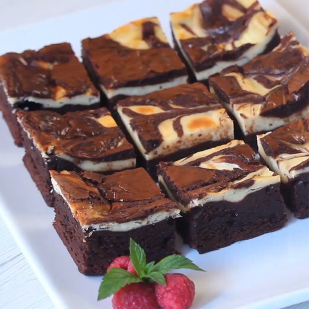 Cách làm bánh brownie cheesecake nướng thơm ngon dễ làm