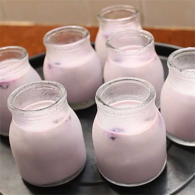 Cách làm sữa chua việt quất đơn giản, dẻo mịn dễ thành công tại nhà