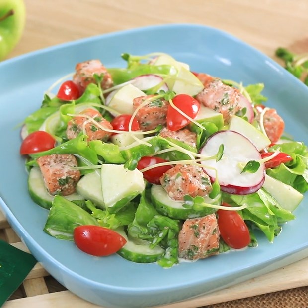3 cách làm salad cá hồi đơn giản, thơm ngon, nhiều dinh dưỡng