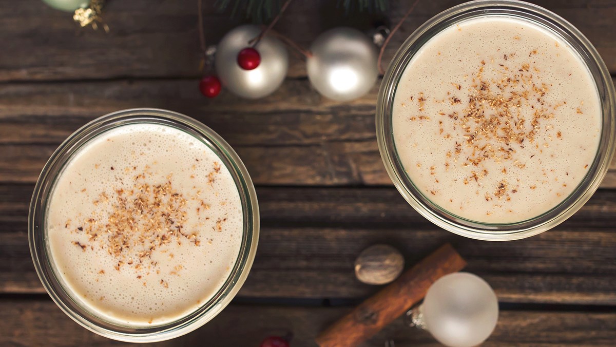 Eggnog không dùng bột gia vị
