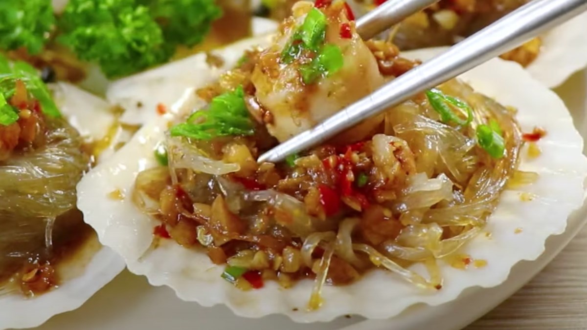 Sò điệp hấp miến