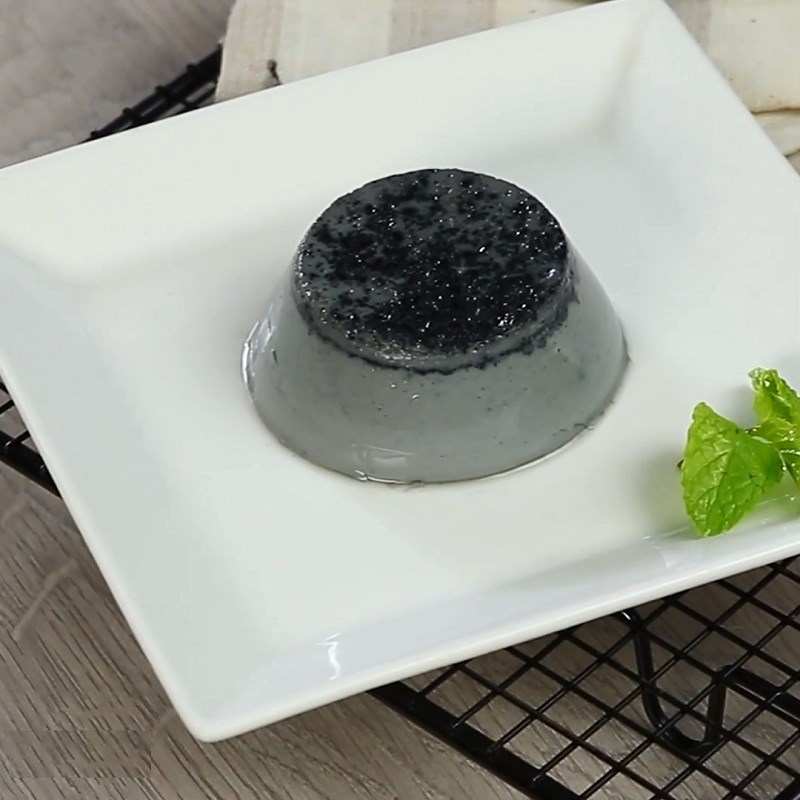 Bước 5 Thành phẩm Flan mè đen