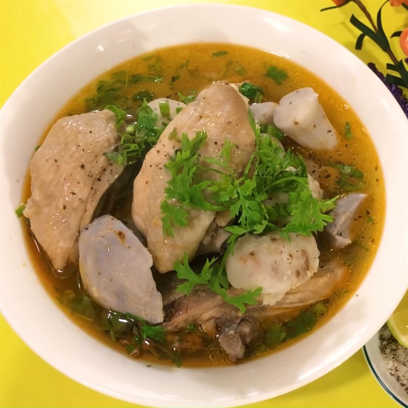 Bước 7 Thành phẩm Canh khoai sọ thịt gà