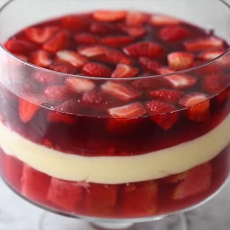 Bước 6 Đổ khuôn phân thạch jelly thứ 2 Trifle