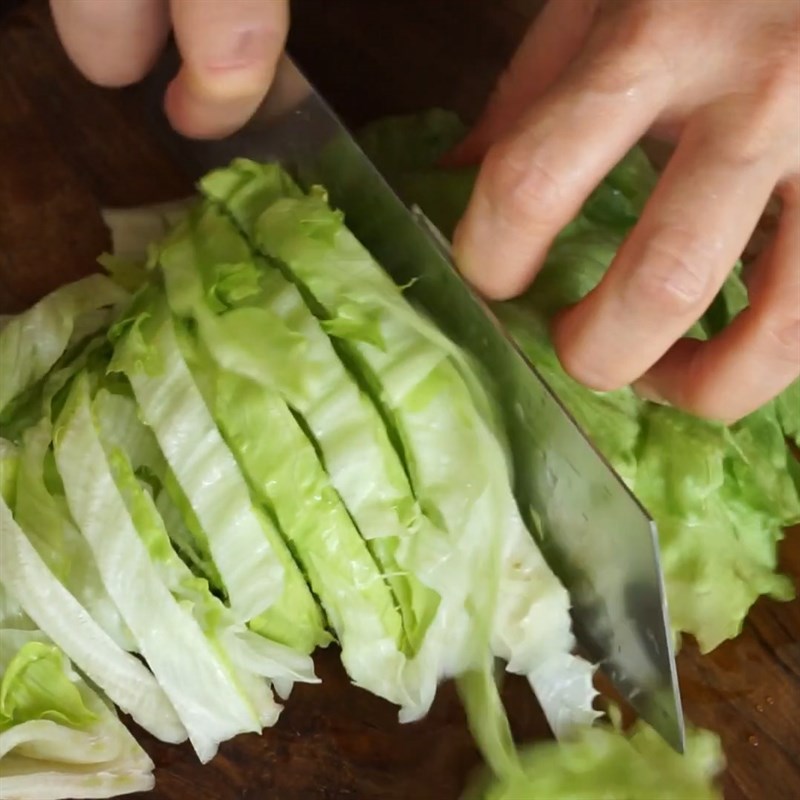 Bước 5 Sơ chế các loại rau củ Gỏi cuốn thịt gà nướng sả