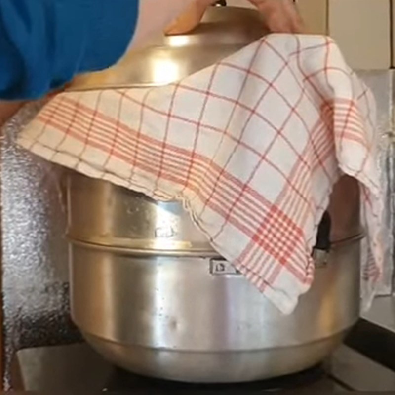 Bước 6 Hấp bánh Bánh bao nhân thịt miến