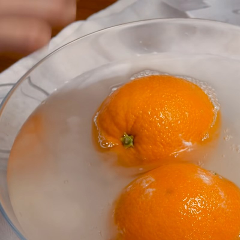 Bước 1 Sơ chế cam Kẹo dẻo cam từ cam tươi