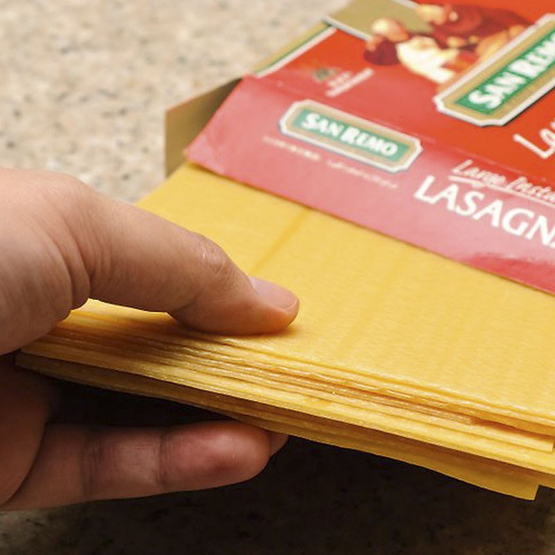 Bước 1 Luộc mì Lasagna nấm đậu hũ