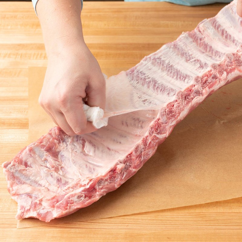 Bước 1 Sơ chế sườn non Sườn nướng cam