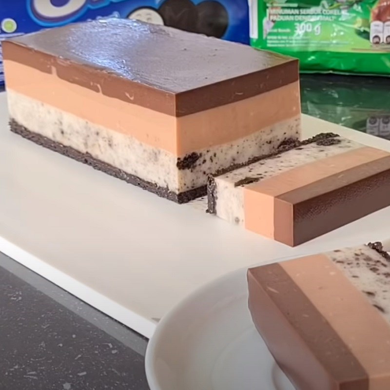 Bước 7 Thành phẩm Pudding milo oreo socola