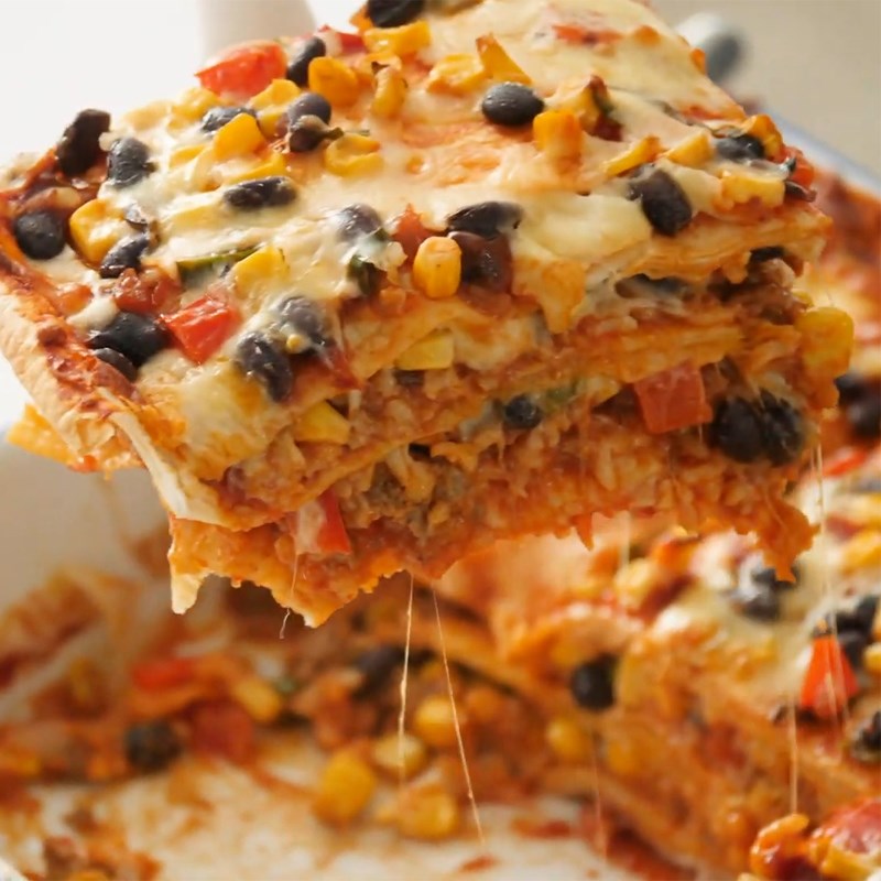 Bước 5 Thành phẩm Lasagna mexico thịt bò