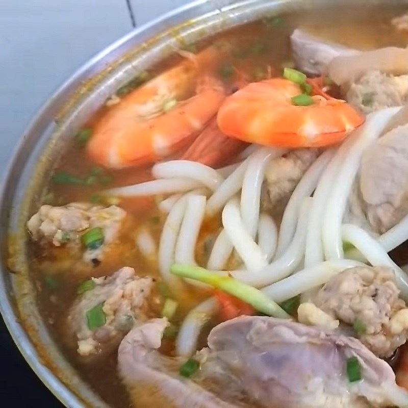 Bước 5 Thành phẩm Bánh canh tôm giò heo