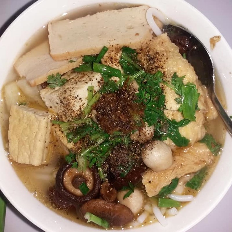 Bước 4 Thành phẩm Bánh canh nấm chay