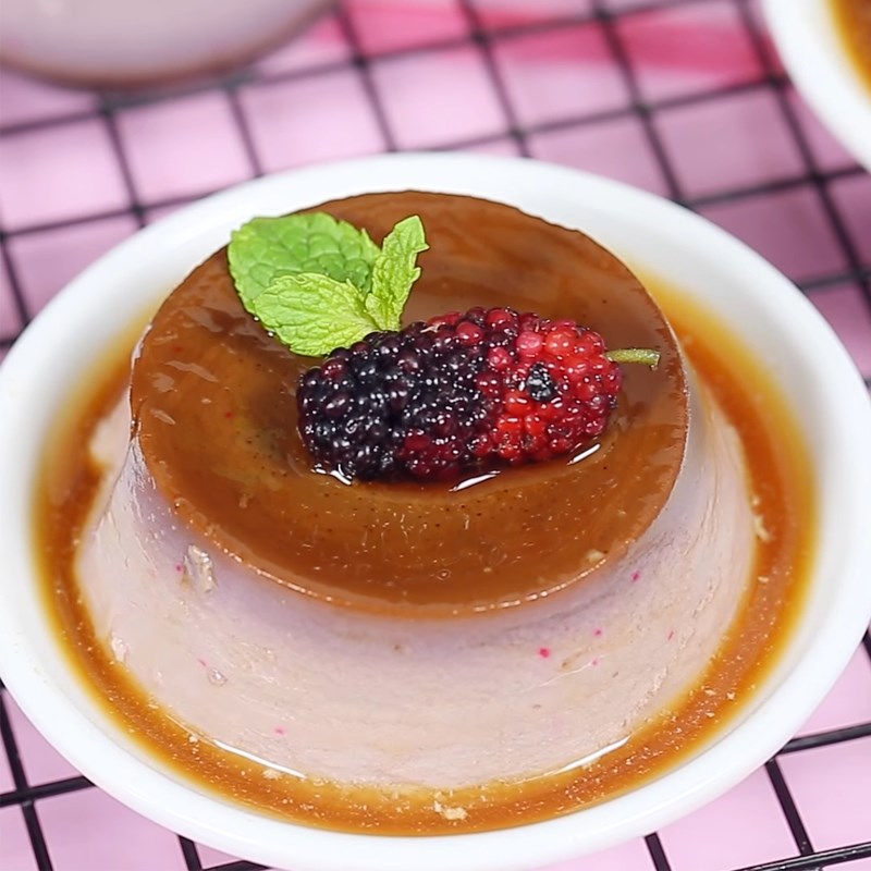 Bước 6 Thành phẩm Bánh flan dâu tằm