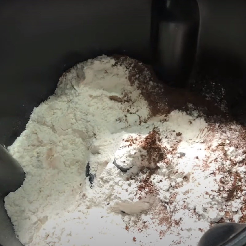 Bước 1 Trộn bột bánh Bánh mì hạt dẻ