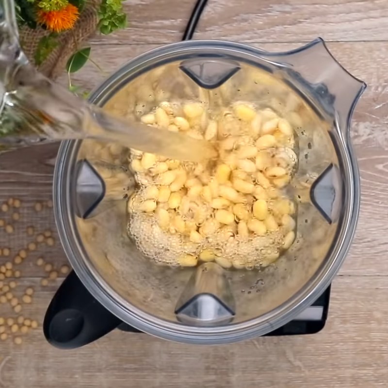 Bước 2 Xay đậu nành Đậu hũ non