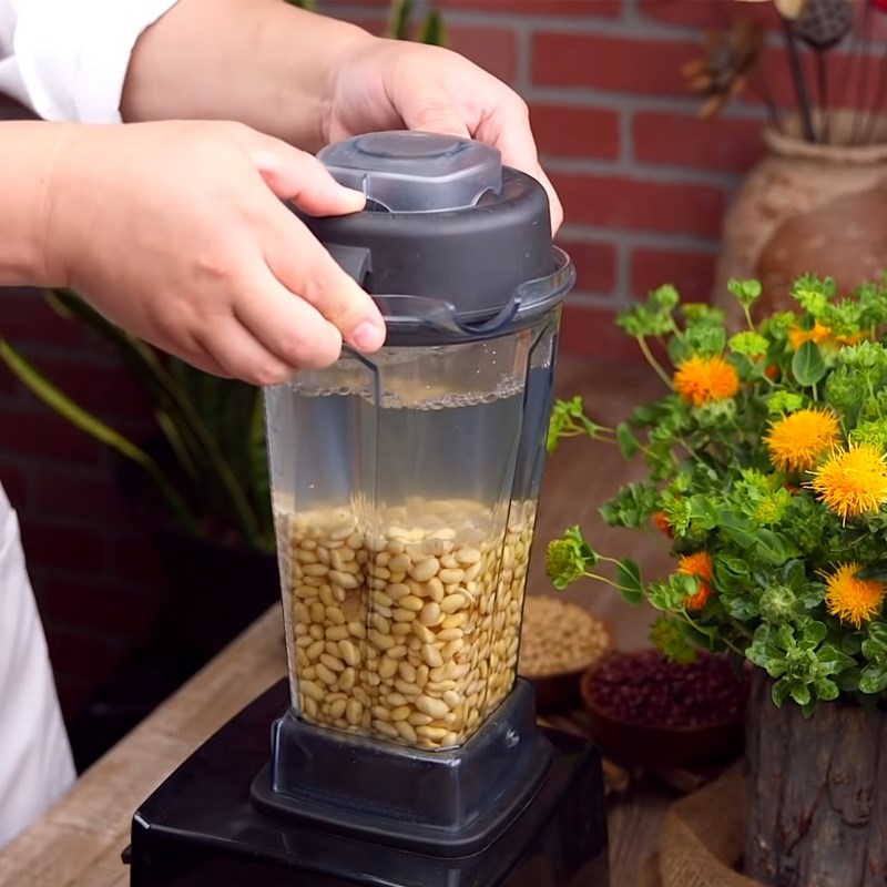 Bước 2 Xay đậu nành Đậu hũ non