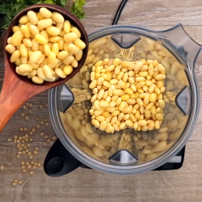 Bước 2 Xay đậu nành Đậu hũ non