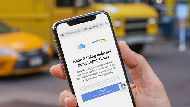 Cách đăng ký nhận gói iCloud 50GB miễn phí 9 tháng