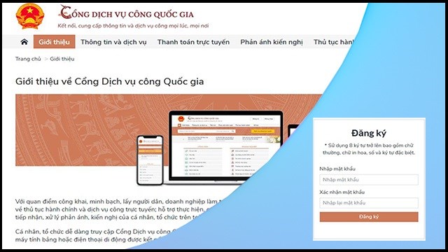 cách đăng ký dịch vụ công