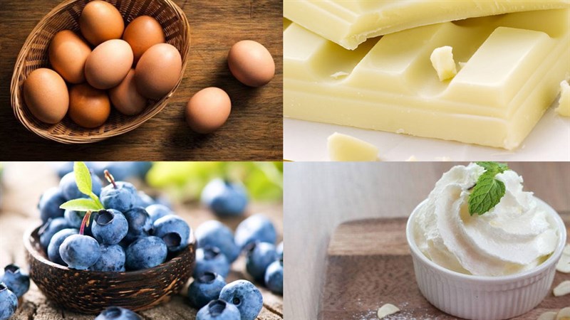 Nguyên liệu thực hiện món bánh mousse việt quốc chocolate