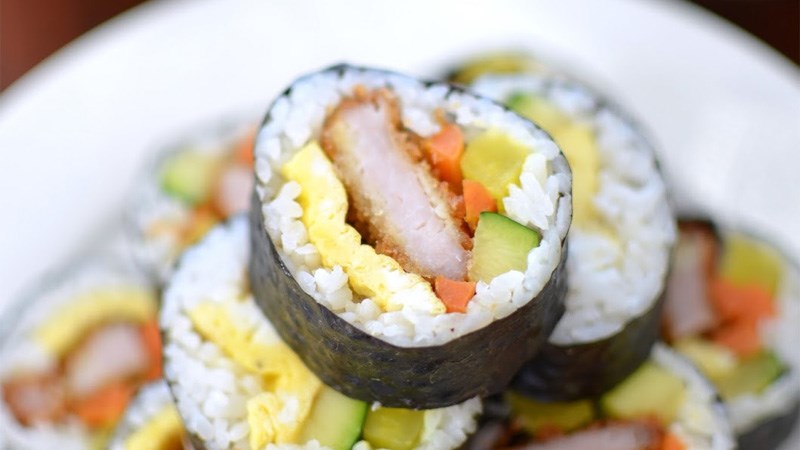 Donkkaseu kimbap