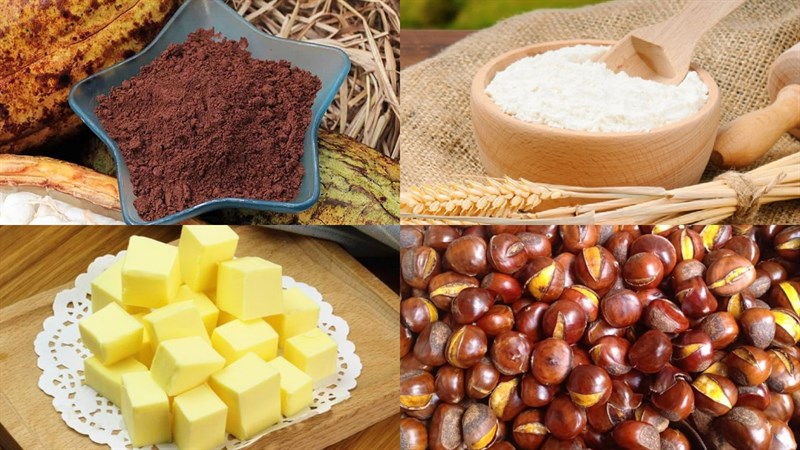 Nguyên liệu món ăn bánh mì hạt dẻ