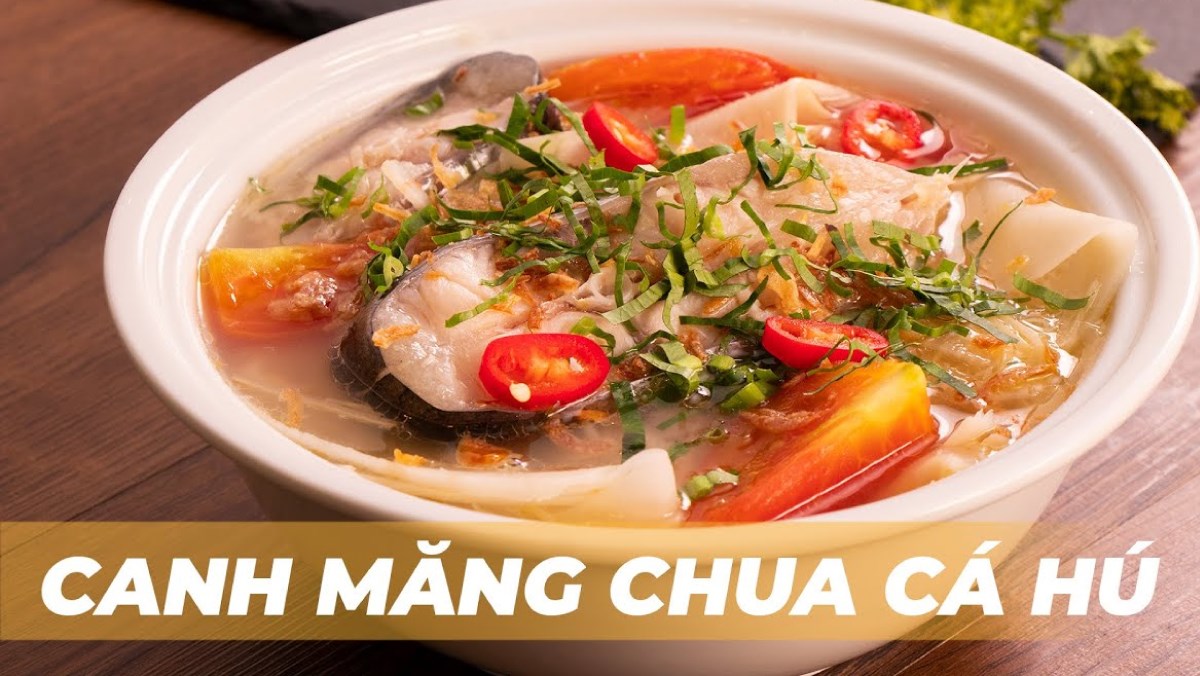 Canh chua cá hú măng chua