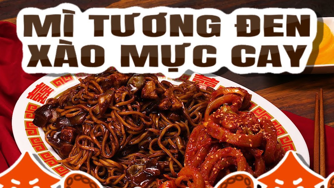 Mì tương đen mực cay