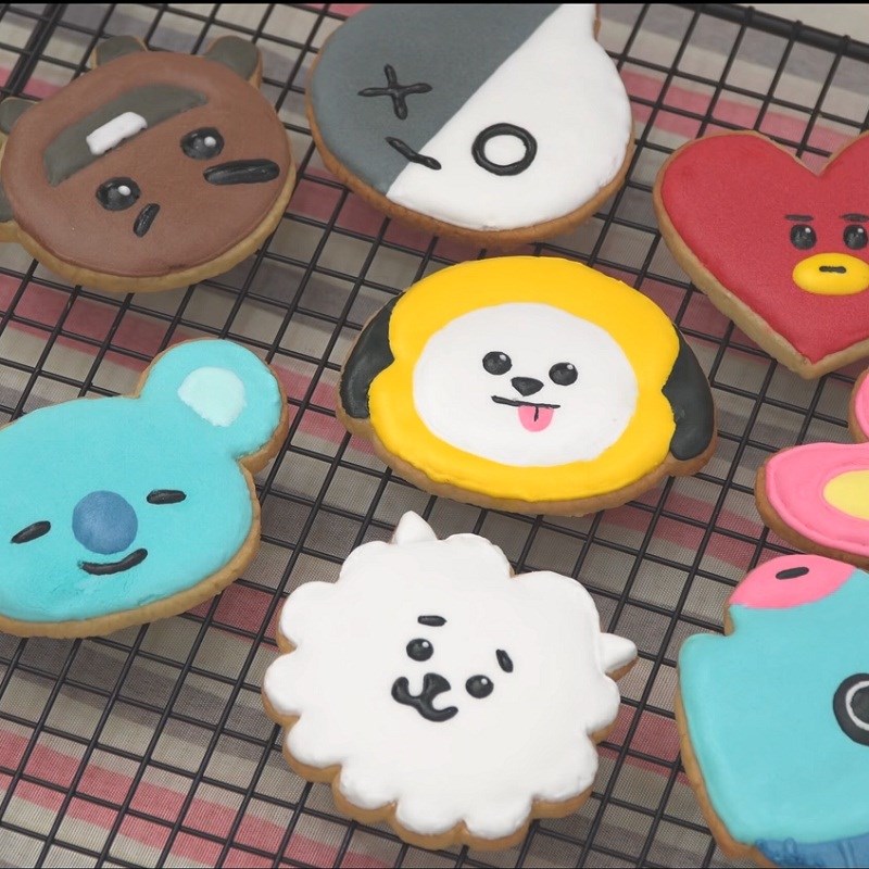 Bước 7 Thành phẩm Bánh quy đường BTS - Royal Icing Cookie