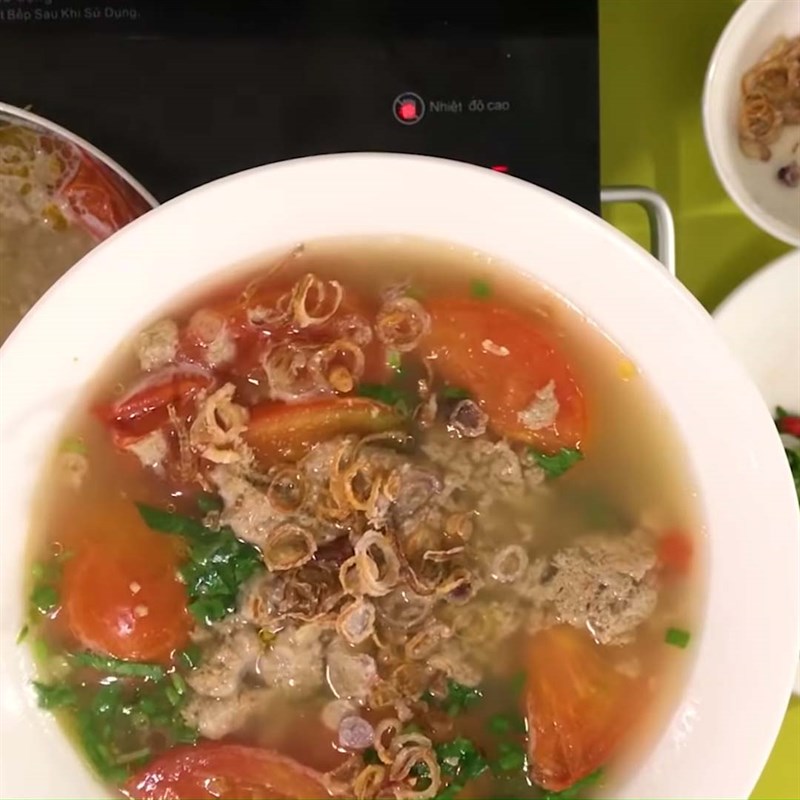 Bước 4 Nấu canh Canh cua nấu mẻ